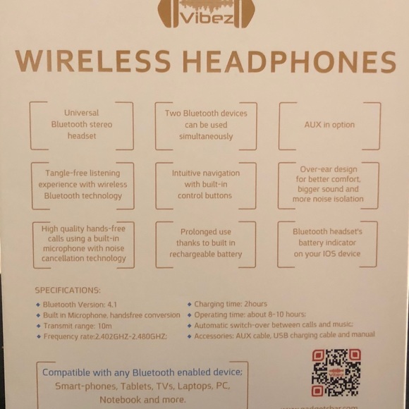 Vibez Wireless Headphones 🎧 - Picture 2 of 3